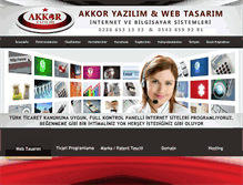 Tablet Screenshot of akkoryazilim.com